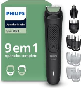 aparador de pelos 9 em 1 philips multigroom bivolt detalhes do produto dimensões da embalagem ‏ : ‎ 19 x 12 x 6 cm; 232 g fabricante ‏ : ‎ philips asin ‏ : ‎ b0fn5dd149 número do modelo ‏ : ‎ mg3927/15 país de origem ‏ : ‎ indonésia