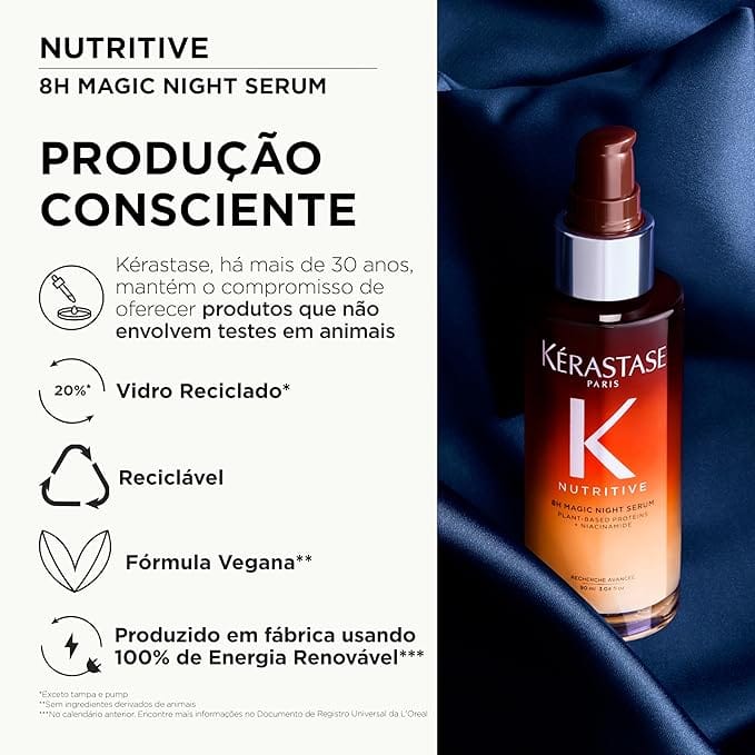 kérastase nutritive sérum capilar noturno 8h magic night para cabelos secos com nutrição profunda kérastase nutritive sérum capilar noturno 8h magic night para cabelos secos com nutrição profunda