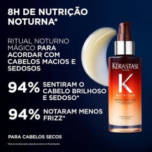 kérastase nutritive sérum capilar noturno 8h magic night para cabelos secos com nutrição profunda