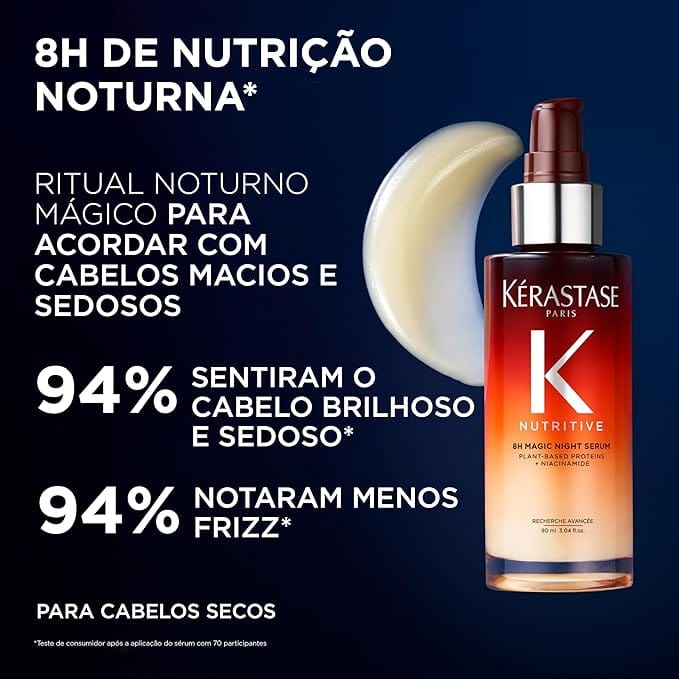 kérastase nutritive sérum capilar noturno 8h magic night para cabelos secos com nutrição profunda kérastase nutritive sérum capilar noturno 8h magic night para cabelos secos com nutrição profunda