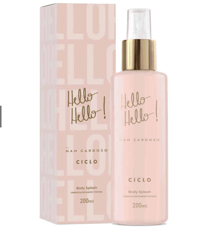 ciclo hello hello nah cardoso kit deo colonia e body splash 2 itens ciclo hello hello nah cardoso kit deo colonia e body splash 2 itens