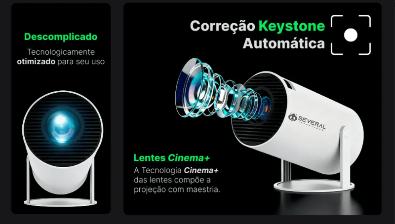 projetor smart portátil several importados full hd 4k android 11 wi fi bluetooth projetor smart portátil several importados full hd 4k android 11 wi fi bluetooth