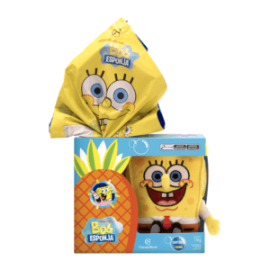 ovo de páscoa pelúcia bob esponja cacau show 170g