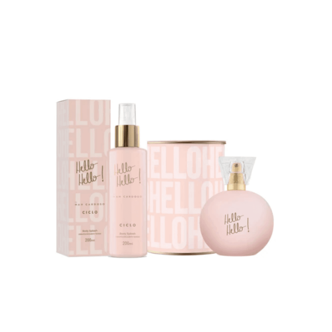 ciclo hello hello nah cardoso kit deo colonia e body splash 2 itens ciclo hello hello nah cardoso kit deo colonia e body splash 2 itens